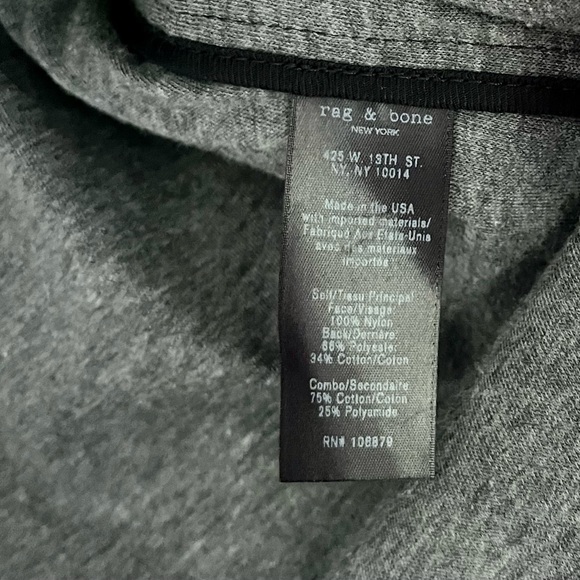 Rag & Bone Heath Shirt Jacket in black. Size: medium - Picture 4 of 5